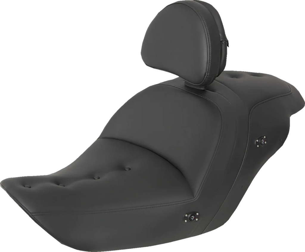 Saddlemen Heated Roadsofa™ Pillow Top Seat - Without Backrest - Black H23-20-181HCT - Side View