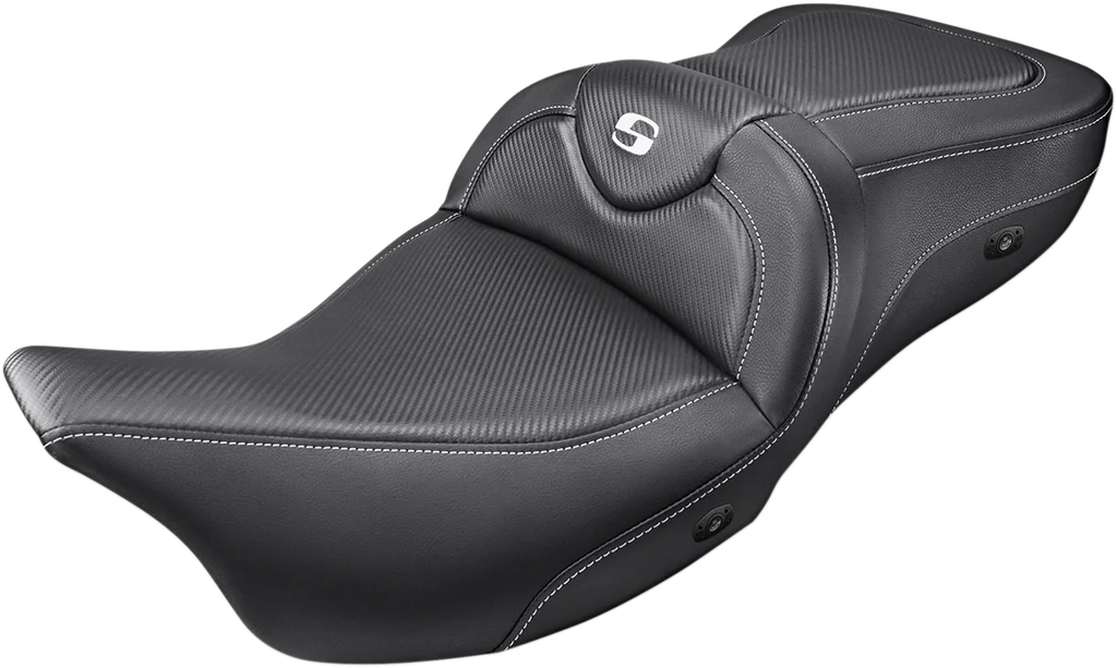 Saddlemen Heated Roadsofa™ Seat - Carbon Fiber 897-06-185HCT - Side View