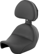 Load image into Gallery viewer, Saddlemen Heels Down Solo Seat - With Backrest - Plain - Black - Dyna 806-04-0041 - Main Product View