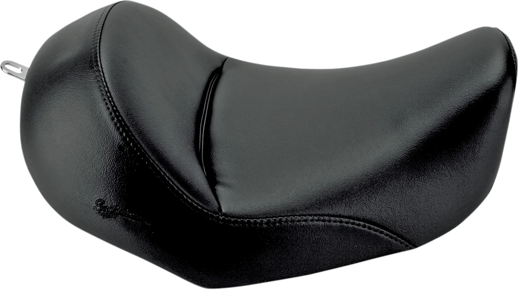 Saddlemen Heels Down Solo Seat - Without Backrest - Plain - Black - Dyna 806-04-0021 - Main Product View