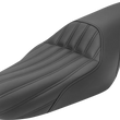 Load image into Gallery viewer, Saddlemen Knuckle 2-Up Seat - Ribbed - Black 807-11-047K - Main Product View