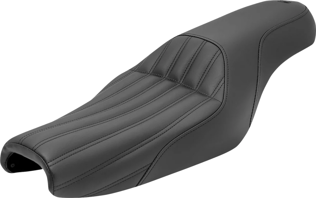 Saddlemen Knuckle 2-Up Seat - Ribbed - Black 807-11-047K - Main Product View