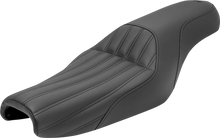 Load image into Gallery viewer, Saddlemen Knuckle 2-Up Seat - Ribbed - Black 807-11-047K - Main Product View