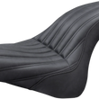 Load image into Gallery viewer, Saddlemen Knuckle 2-Up Seat - Ribbed - Black 818-28-047K - Main Product View