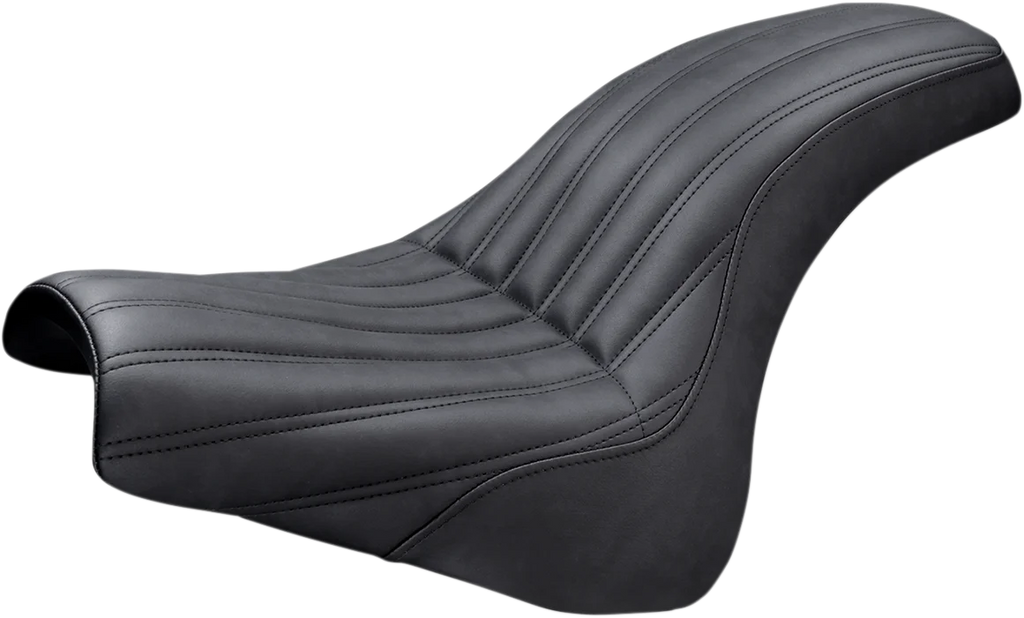 Saddlemen Knuckle 2-Up Seat - Ribbed - Black 818-28-047K - Main Product View
