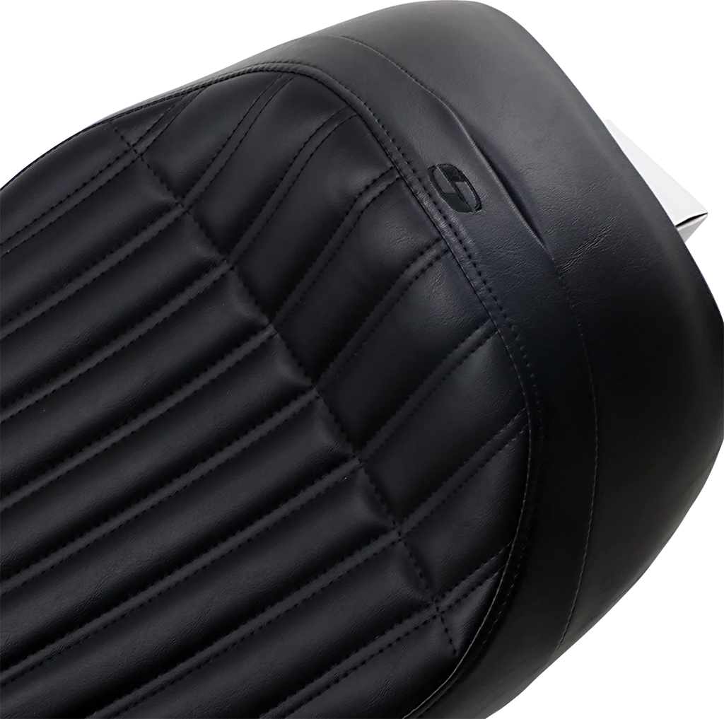Saddlemen Knuckle Solo Seat - Black - Indian I14-07-0023 - Side View