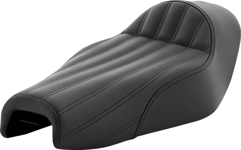 Saddlemen Knuckle Solo Seat - Ribbed - Black 807-03-0023 - Main Product View
