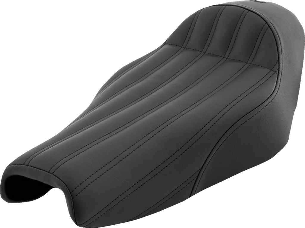 Saddlemen Knuckle Solo Seat - Ribbed - Black 807-11-0023 - Main Product View