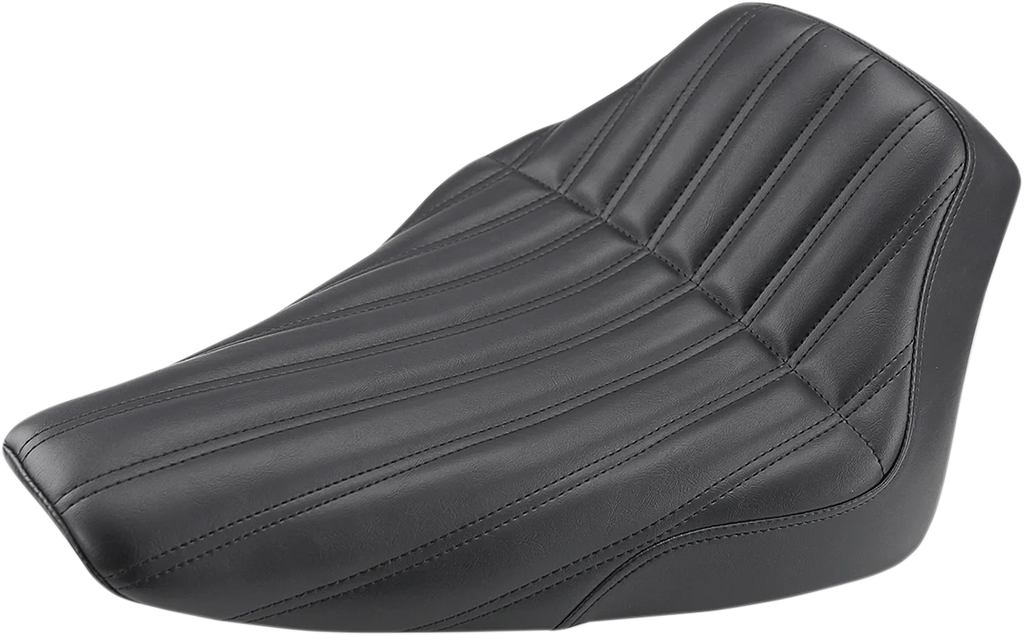 Saddlemen Knuckle Solo Seat - Ribbed - Black - FLS 812-26-0023 - Main Product View