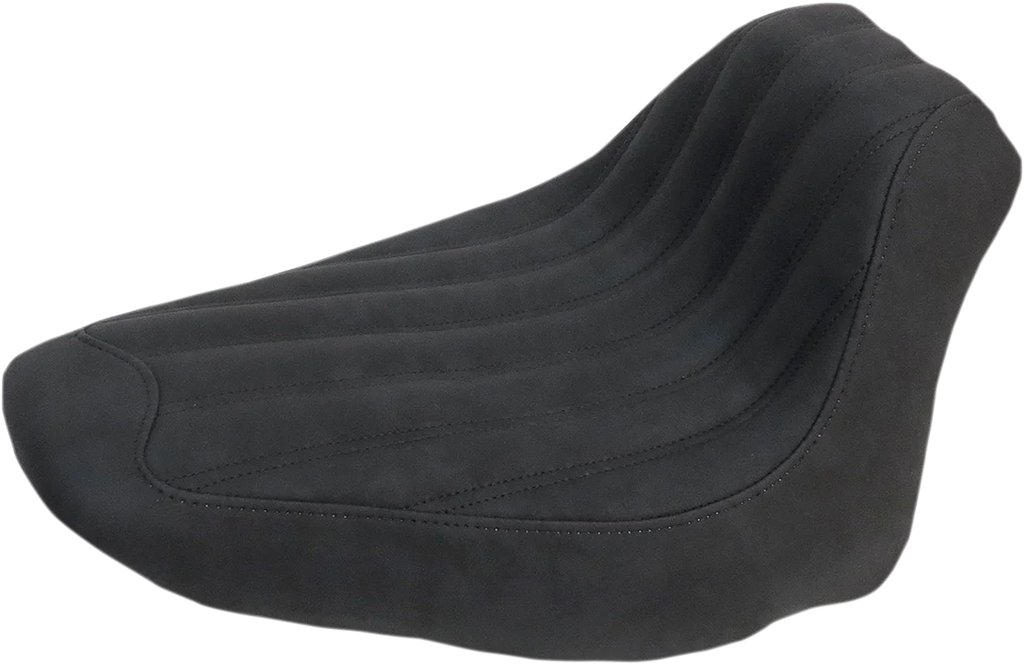 Saddlemen Knuckle Solo Seat - Ribbed - Black - FLSTC 806-15-0023 - Main Product View