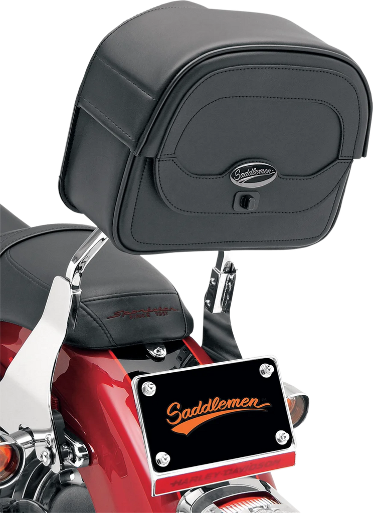 Saddlemen Large Cruis'n™ Sissy Bar Bag - Black - Back View