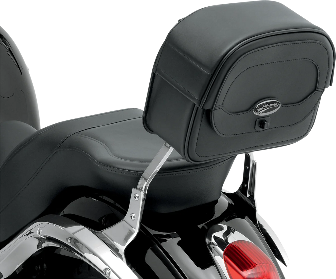 Saddlemen Large Cruis'n™ Sissy Bar Bag - Black - Installation View