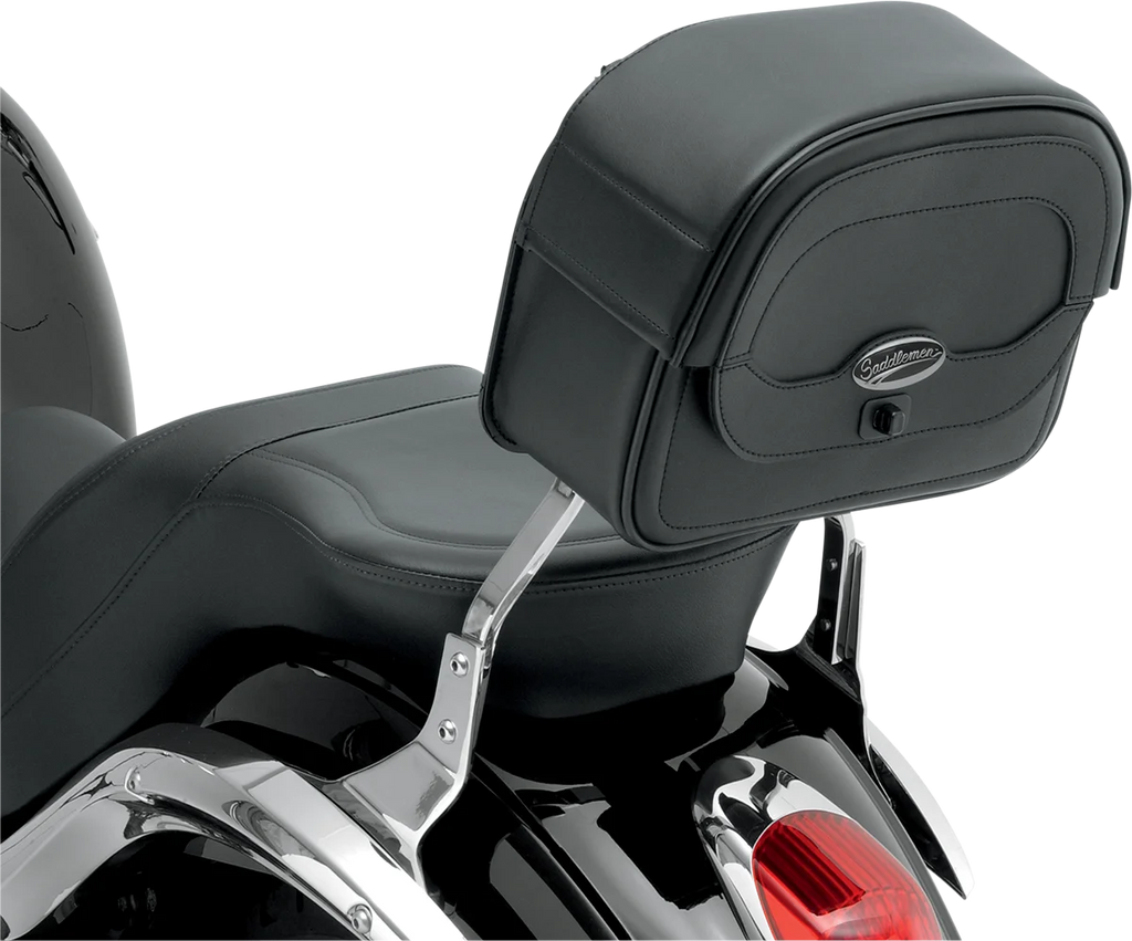 Saddlemen Large Cruis'n™ Sissy Bar Bag - Black - Installation View