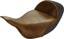 Load image into Gallery viewer, Saddlemen Lariat Solo Seat - Extended Reach - Distressed Brown - FL '08-'23 808-07B-0041EXT - Main Product View