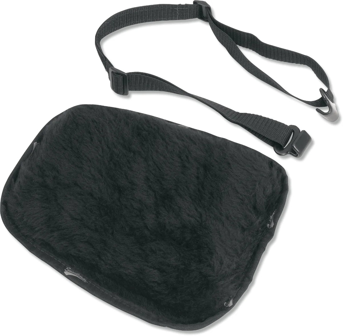 Saddlemen Pad - Seat - Breathable Fleece - Large - Black - Side View