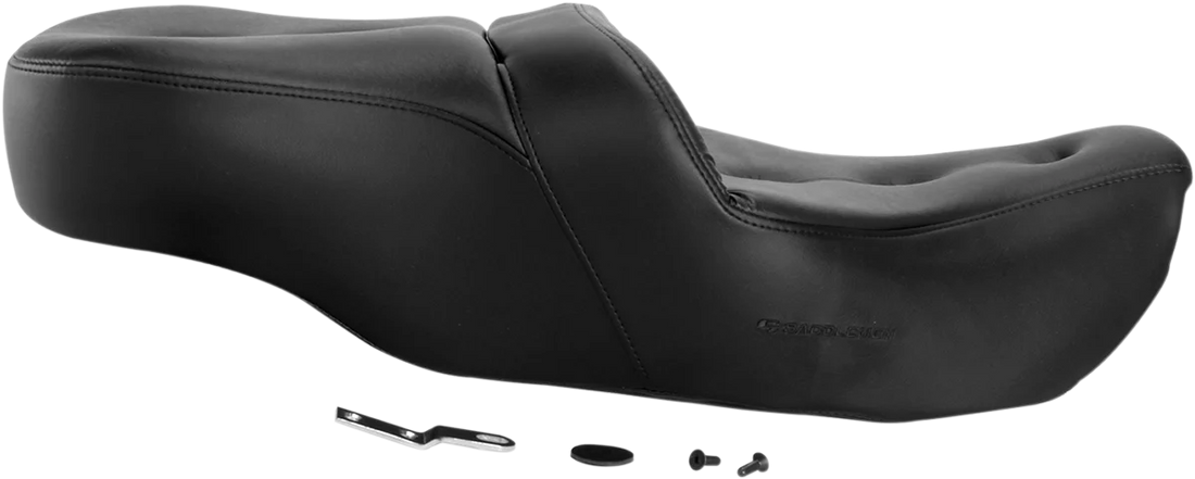 Saddlemen Pillow-Top Roadsofa™ Seat - Black - FLH/FLT '99-'07 897-06-181 - Side View