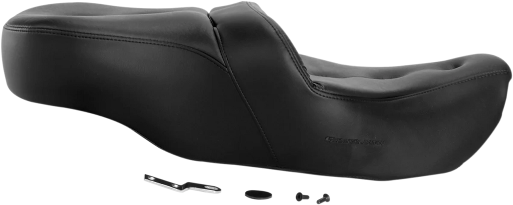 Saddlemen Pillow-Top Roadsofa™ Seat - Black - FLH/FLT '99-'07 897-06-181 - Side View