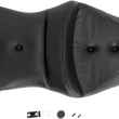 Load image into Gallery viewer, Saddlemen Pillow-Top Roadsofa™ Seat - Black - FLH/FLT '99-'07 897-06-181 - Back View