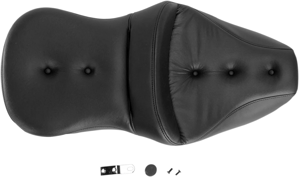 Saddlemen Pillow-Top Roadsofa™ Seat - Black - FLH/FLT '99-'07 897-06-181 - Back View
