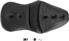 Load image into Gallery viewer, Saddlemen Pillow-Top Roadsofa™ Seat - Black - FLH/FLT '99-'07 897-06-181 - Back View