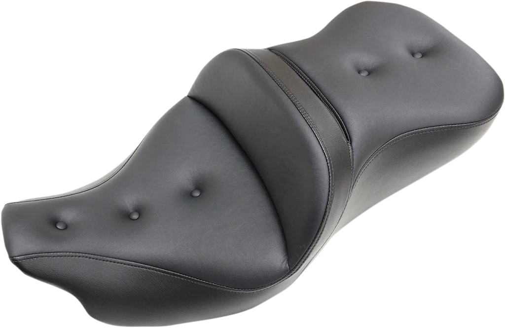 Saddlemen Pillow-Top Roadsofa™ Seat - with Backrest - Black - FLH/FLT '08-'23 808-07B-181 - Main Product View