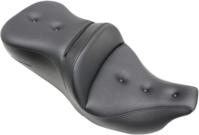 Load image into Gallery viewer, Saddlemen Pillow-Top Roadsofa™ Seat - with Backrest - Black - FLH/FLT '08-'23 808-07B-181 - Side View