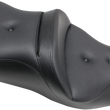 Load image into Gallery viewer, Saddlemen Pillow-Top Roadsofa™ Seat - with Backrest - Black - FLH/FLT '08-'23 808-07B-181 - Back View