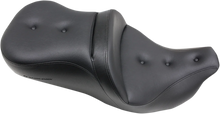 Load image into Gallery viewer, Saddlemen Pillow-Top Roadsofa™ Seat - with Backrest - Black - FLH/FLT '08-'23 808-07B-181 - Back View