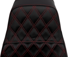 Load image into Gallery viewer, Saddlemen Pro Series SDC Performance Seat - Carbon Fiber/Lumbar Gripper - Red Stitch - Dyna '06-'17 SC80604RED - Side View