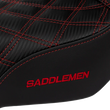 Load image into Gallery viewer, Saddlemen Pro Series SDC Performance Seat - Carbon Fiber/Lumbar Gripper - Red Stitch - Dyna '06-'17 SC80604RED - Back View