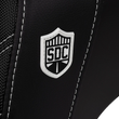 Load image into Gallery viewer, Saddlemen Pro Series SDC Performance Seat - Carbon Fiber/Lumbar Gripper - White Stitch - Dyna '06-'17 SC80604WHI - Side View