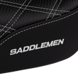 Load image into Gallery viewer, Saddlemen Pro Series SDC Performance Seat - Carbon Fiber/Lumbar Gripper - White Stitch - Dyna '06-'17 SC80604WHI - Back View