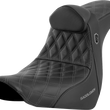 Load image into Gallery viewer, Saddlemen Pro Series SDC Performance Seat - with Backrest - Gray Stitch - FL/FX '18-'23 SC81829GRERT - Main Product View