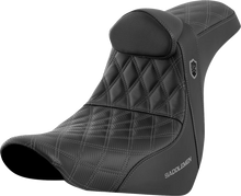 Load image into Gallery viewer, Saddlemen Pro Series SDC Performance Seat - with Backrest - Gray Stitch - FL/FX '18-'23 SC81829GRERT - Main Product View