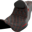 Load image into Gallery viewer, Saddlemen Pro Series SDC Performance Seat - with Backrest - Red Stitch - FLH/FLT '08-'23 SC80807REDRT - Main Product View