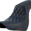Load image into Gallery viewer, Saddlemen Pro Series SDC Performance Seat - without Backrest - Blue Stitch - FL/FX '18-'20 SC81829BLU - Main Product View