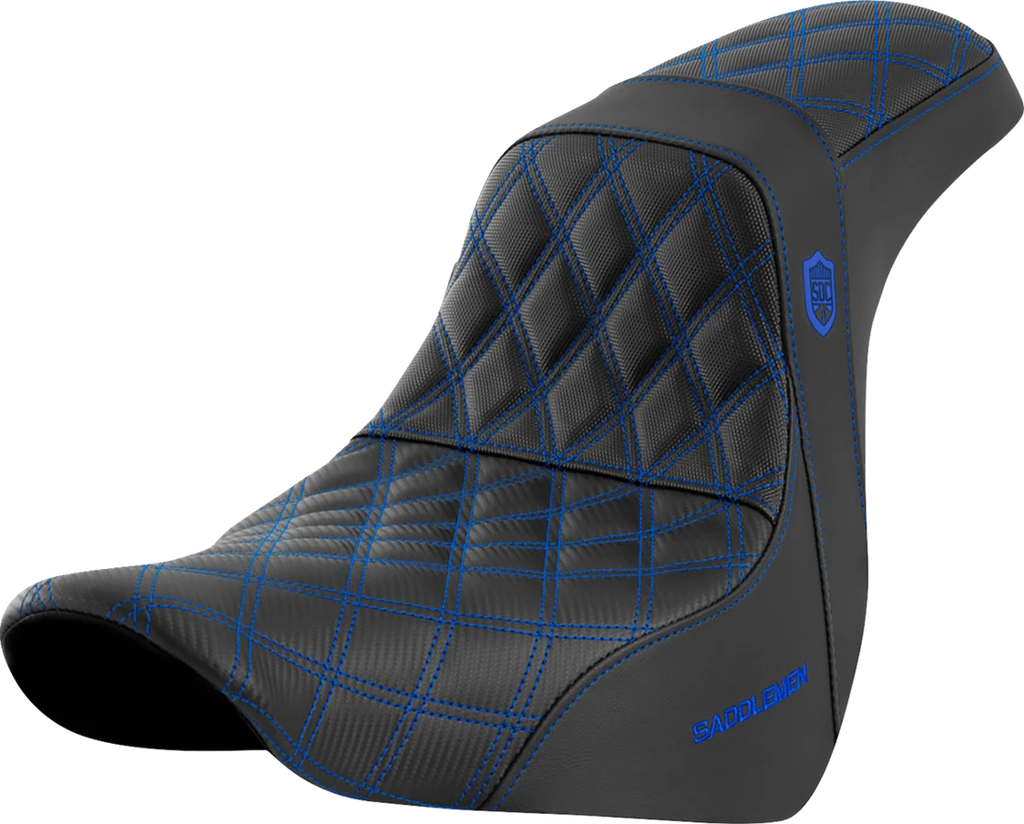 Saddlemen Pro Series SDC Performance Seat - without Backrest - Blue Stitch - FL/FX '18-'20 SC81829BLU - Main Product View