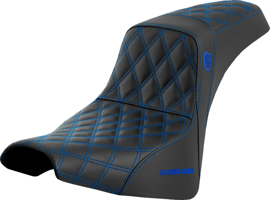 Saddlemen Pro Series SDC Performance Seat - without Backrest - Blue Stitch - FXBB/FXST '18-'23 SC81830BLU - Main Product View