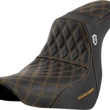 Load image into Gallery viewer, Saddlemen Pro Series SDC Performance Seat - without Backrest - Gold Stitch - FL/FX '18-'20 SC81829GOL - Main Product View