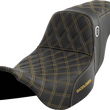 Load image into Gallery viewer, Saddlemen Pro Series SDC Performance Seat - without Backrest - Gold Stitch - FLH/FLT '08-'23 SC80807GOL - Main Product View