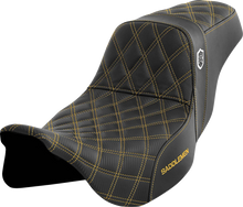 Load image into Gallery viewer, Saddlemen Pro Series SDC Performance Seat - without Backrest - Gold Stitch - FLH/FLT '08-'23 SC80807GOL - Main Product View