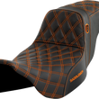 Load image into Gallery viewer, Saddlemen Pro Series SDC Performance Seat - without Backrest - Orange Stitch - FLH/FLT '08-'23 SC80807ORA - Main Product View