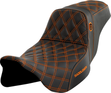 Load image into Gallery viewer, Saddlemen Pro Series SDC Performance Seat - without Backrest - Orange Stitch - FLH/FLT '08-'23 SC80807ORA - Main Product View