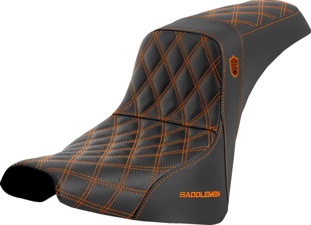 Saddlemen Pro Series SDC Performance Seat - Orange Stitch
