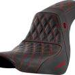 Load image into Gallery viewer, Saddlemen Pro Series SDC Performance Seat - without Backrest - Red Stitch - FL/FX '18-'20 SC81829RED - Main Product View