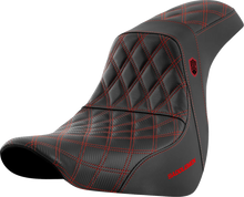 Load image into Gallery viewer, Saddlemen Pro Series SDC Performance Seat - without Backrest - Red Stitch - FL/FX '18-'20 SC81829RED - Main Product View