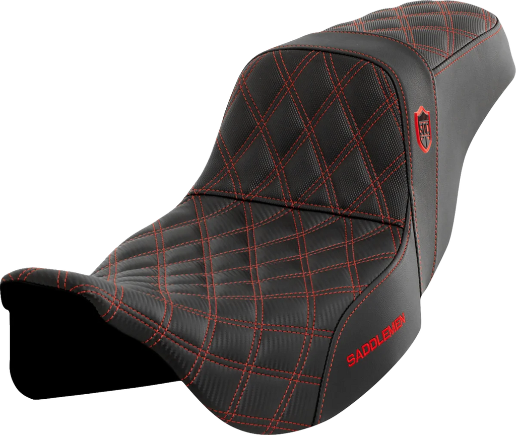Saddlemen Pro Series SDC Performance Seat - without Backrest - Red Stitch - FLH/FLT '08-'23 SC80807RED - Main Product View