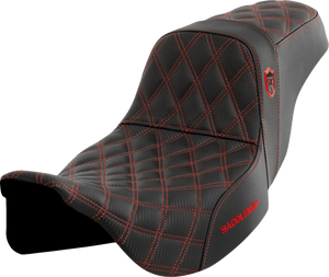 Saddlemen Pro Series SDC Performance Seat - without Backrest - Red Stitch - FLH/FLT '08-'23 SC80807RED - Main Product View