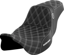 Load image into Gallery viewer, Saddlemen Pro Series SDC Performance Seat - without Backrest - White Stitch - FLH/FLT '08-'23 SC80807WHI - Main Product View