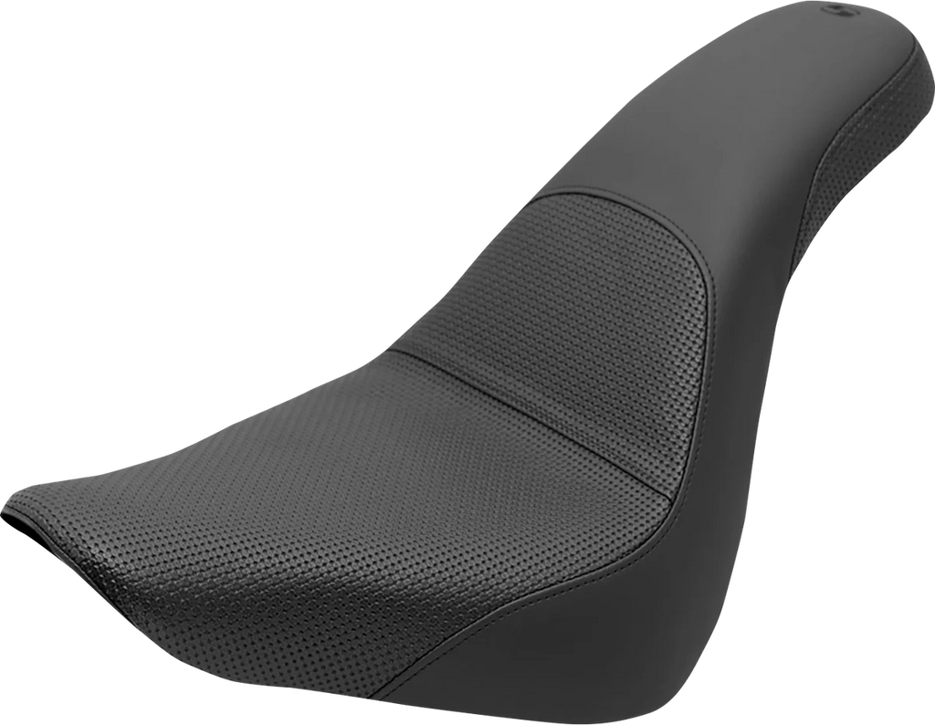 Saddlemen Profiler™ Basket-weave Seat - Black - FL/FX '18-'23 818-27-147 - Main Product View